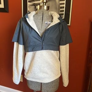 NWT prAna pullover Jacket Size S-fleece lined, weatherproof